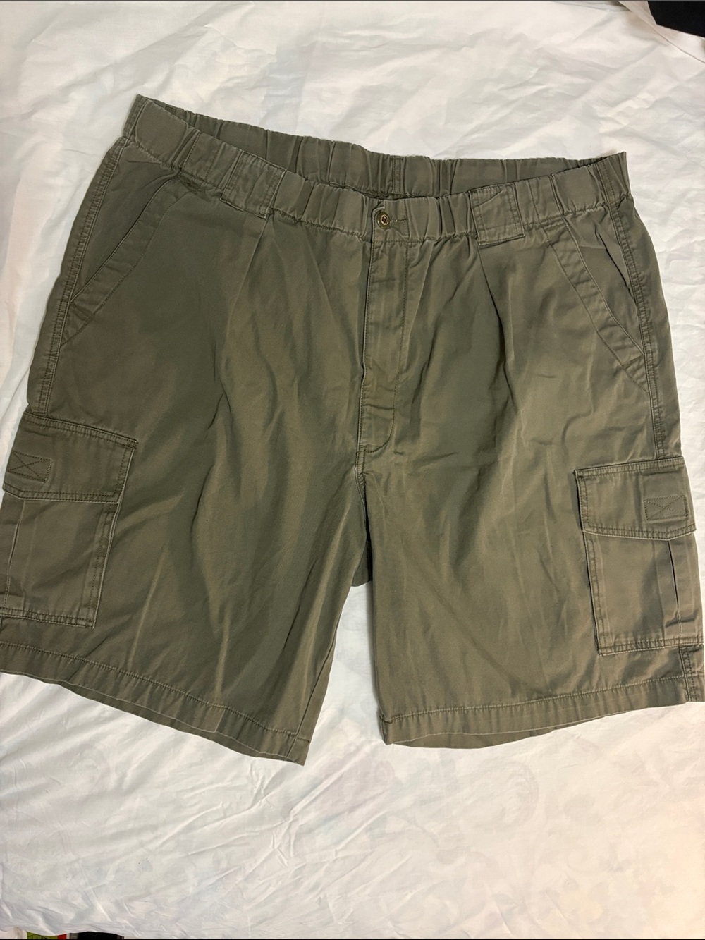 Tommy Bahama Mens Bermuda Shorts Elastic Waist Cargo Utility Beach Cotton 2XT